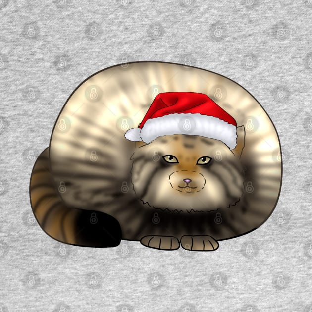 Cute Chonky Kitty In Santa Hat by TheQueerPotato